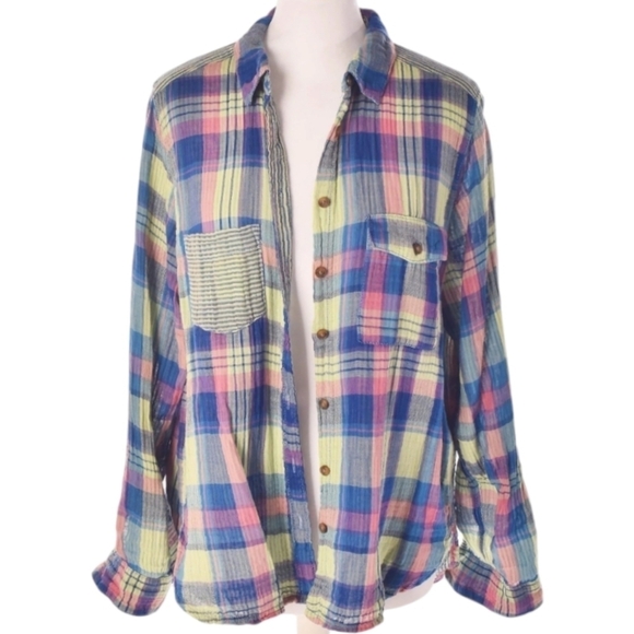 L.O.G.G by H&M Button Down Flannel Size 4 - Picture 1 of 10